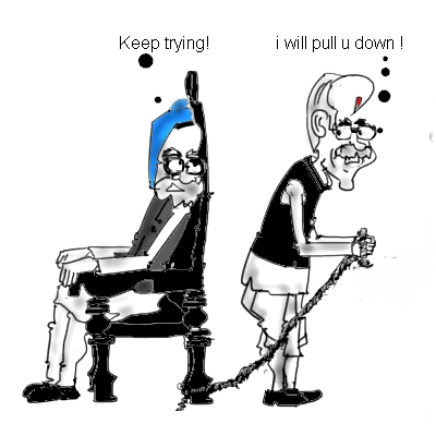 Get Latest Political Cartoons about  L K Advani have been involved in a power tussle within the BJP  